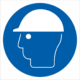 Bezpečnostní značení - Příkazový symbol: Použij ochrannou přilbu ISO 7010