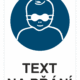Bezpečnostní příkazová tabulka na přání - Symbol s textem na přání: Ochrana očí