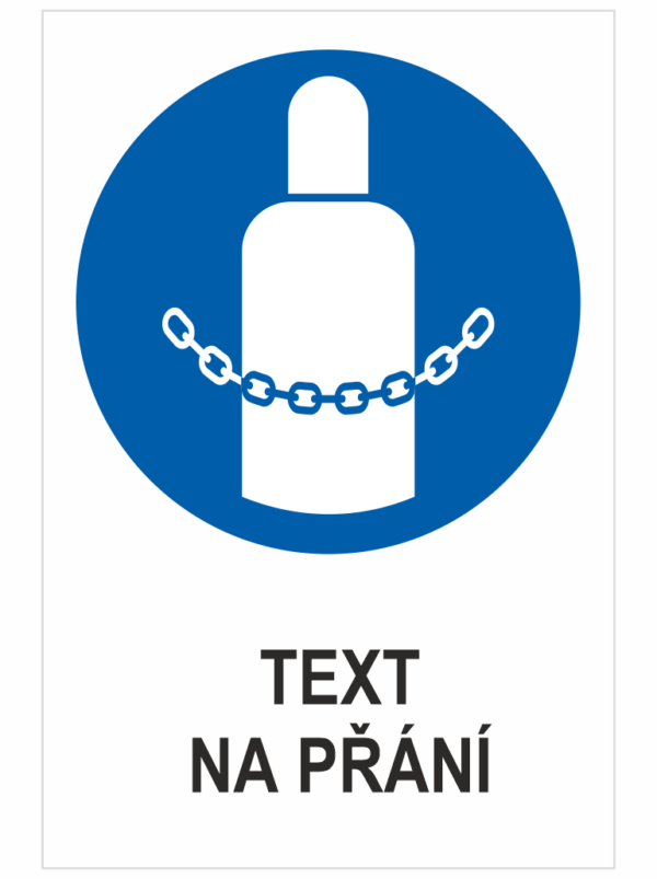 Zajisti láhve na plyny - Váš text