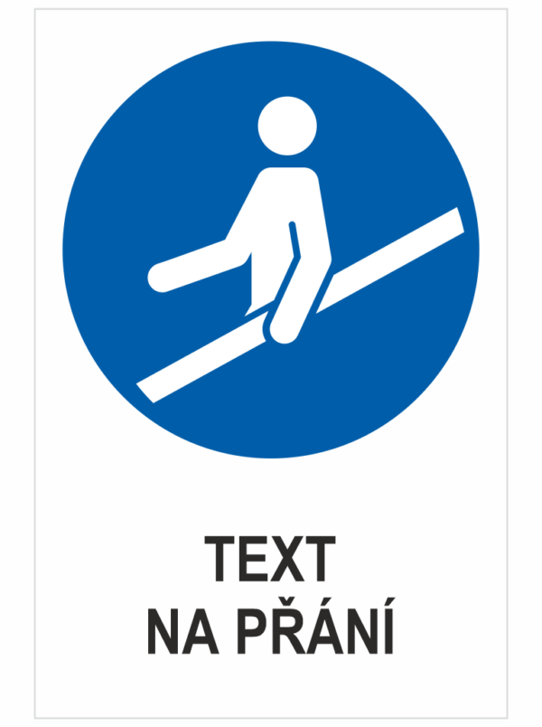 Použít zábradlí - Váš text
