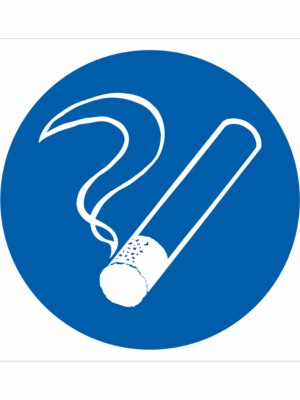 Bezpečnostní značení - Příkazový symbol: Kouření povoleno