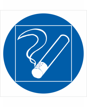 Bezpečnostní značení - Příkazový symbol: Kouření povoleno ve vyhrazeném prostoru
