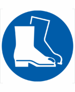 Bezpečnostní značení - Příkazový symbol: Použij ochrannou obuv