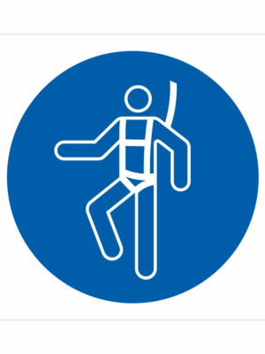 Bezpečnostní značení - Příkazový symbol: Nasaďte si bezpečnostní pás