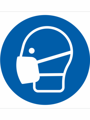 Bezpečnostní značení - Příkazový symbol: Použij respirátor