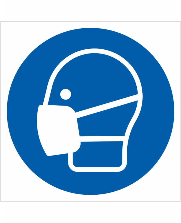 Bezpečnostní značení - Příkazový symbol: Použij respirátor