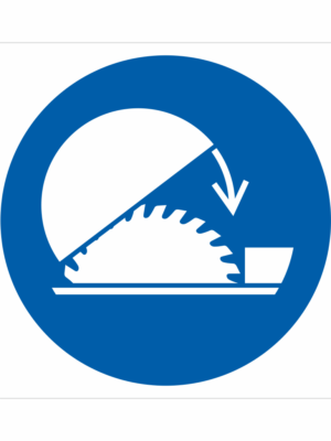 Bezpečnostní značení - Příkazový symbol: Použij ochranný kryt