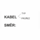 27D040C | KRIŽAN - safetyshop Značení elektro a ESD - Značení kabelů: Kabel - Typ, Průřez / Směr