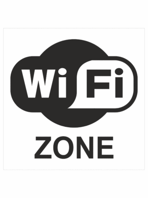 Značení budov, prostorů a vstupů - Označení wifi připojení: WIFI Zone