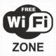Značení budov, prostorů a vstupů - Označení wifi připojení: "Free WiFi Zone"