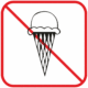 27d028e | KRIŽAN - safetyshop Značení budov, prostorů a vstupů - Označení místnosti (Piktogramy): Zákaz zmrzliny (Čtverec)