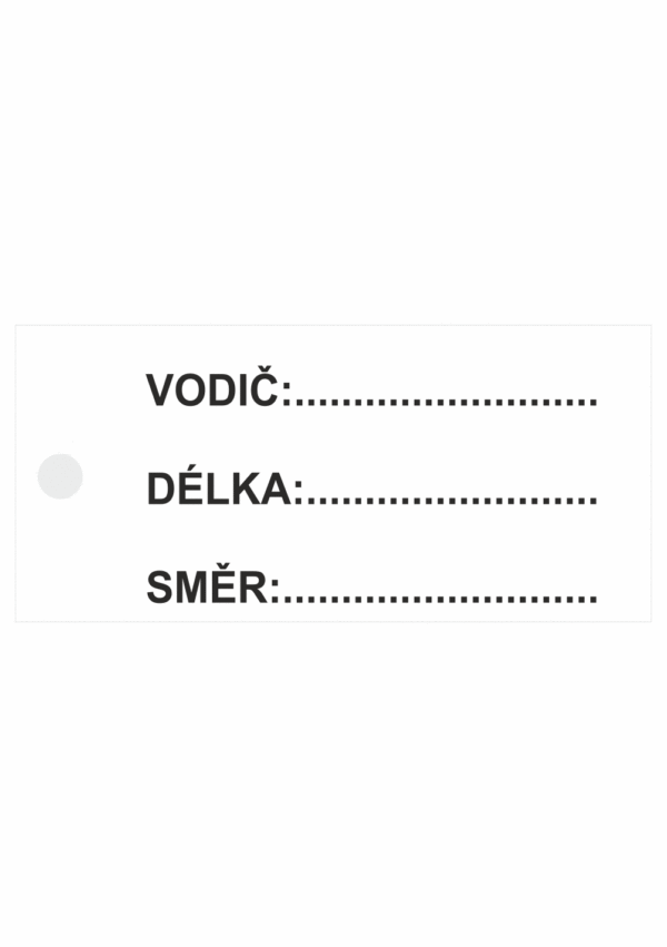 Značení elektro a ESD - Značení kabelů: Vodič / Délka / Směr