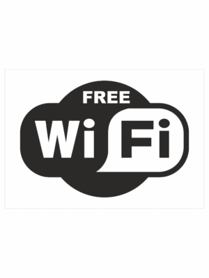 Značení budov, prostorů a vstupů - Označení wifi připojení: Free WiFi