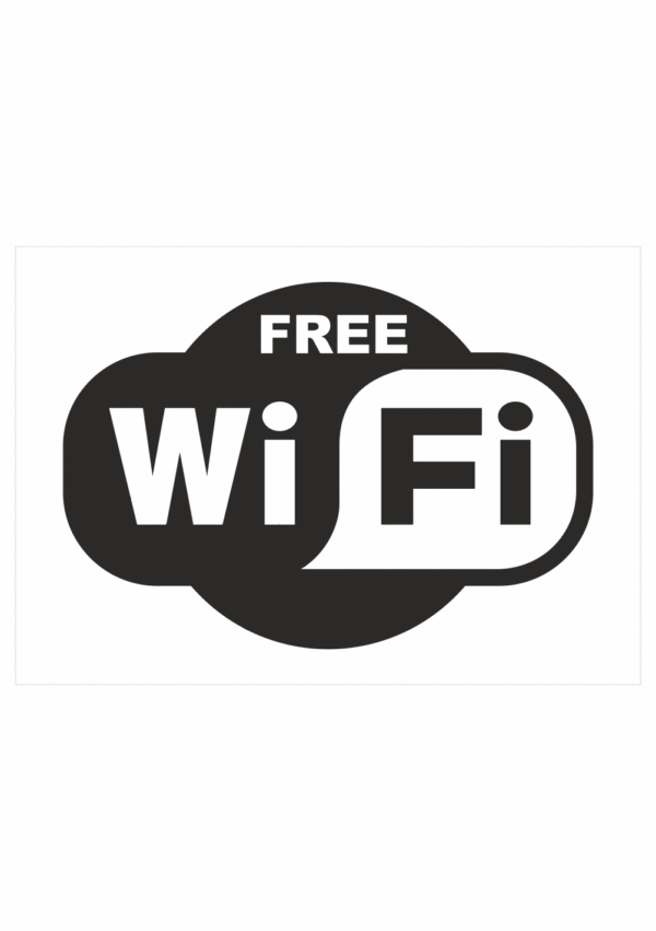 Značení budov, prostorů a vstupů - Označení wifi připojení: Free WiFi