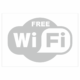 Značení budov, prostorů a vstupů - Označení wifi připojení: "Free Wifi" (Mléčné sklo)