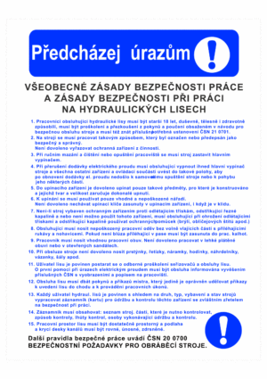 Pravidla bezpečné práce BOZP - Předcházej nejčastějším úrazům - Všeobecné zásady bezpečnosti práce a zásady bezpečnostních prací na hydraulických lisech