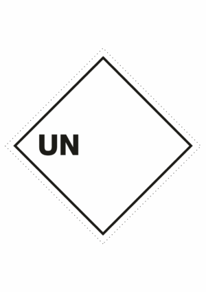Značení nebezpečných látek a obalů - UN čísla a nápisy: UN číslo (Vlastní popis)