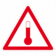 Značení nebezpečných látek a obalů - Symboly ADR: Zvýšená teplota látky