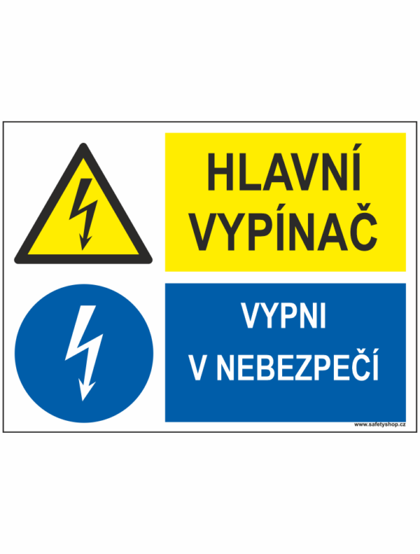 Hlavní vypínač / Vypni v nebezpečí