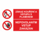 298016 | KRIŽAN - safetyshop Bezpečnostní kombinovaná tabulka: Zákaz kouření a vstupu s plamenem / Nepovolaným vstup zakázán