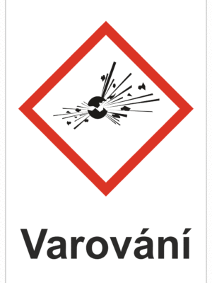 Značení nebezpečných látek a obalů - Symboly GHS s varováním: Výbušné
