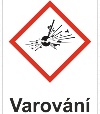 Značení nebezpečných látek a obalů - Symboly GHS s varováním: Výbušné