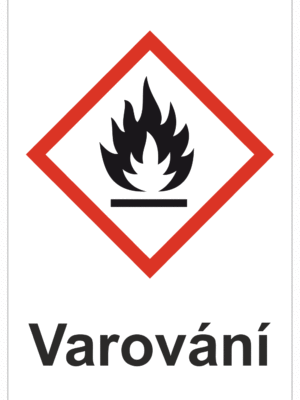 Značení nebezpečných látek a obalů - Symboly GHS s varováním: Hořlavé