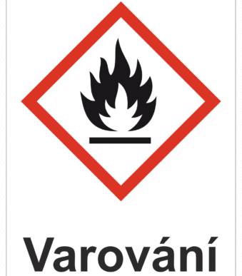 Značení nebezpečných látek a obalů - Symboly GHS s varováním: Hořlavé