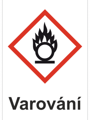 Značení nebezpečných látek a obalů - Symboly GHS s varováním: Oxidující