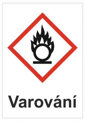 Značení nebezpečných látek a obalů - Symboly GHS s varováním: Oxidující
