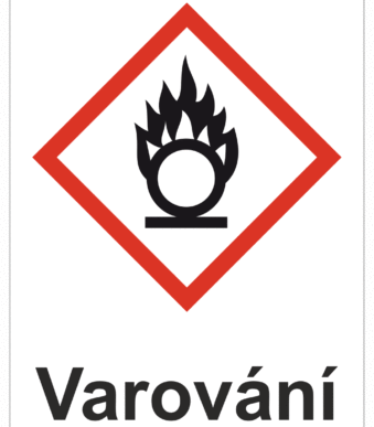 Značení nebezpečných látek a obalů - Symboly GHS s varováním: Oxidující