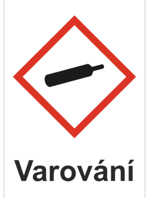 Značení nebezpečných látek a obalů - Symboly GHS s varováním: Plyny pod tlakem