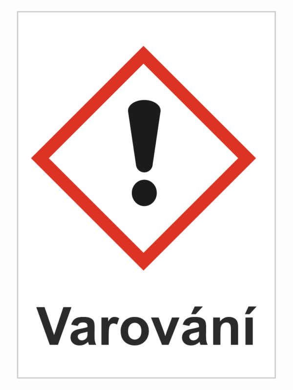 GHS 07 Dráždivé - Varování