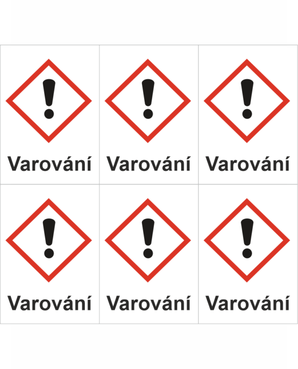 GHS 07 Dráždivé - Varování