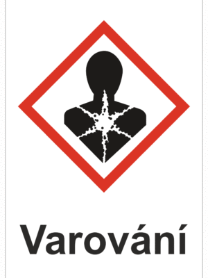 Značení nebezpečných látek a obalů - Symboly GHS s varováním: Nebezpečné pro zdraví