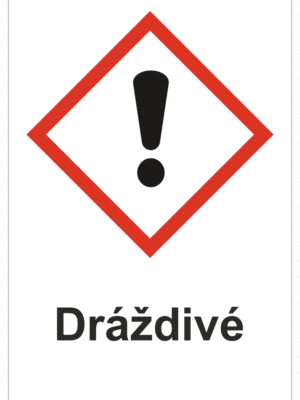 Značení nebezpečných látek a obalů - Symboly GHS s textem: "Dráždivé"