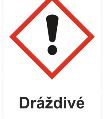 Značení nebezpečných látek a obalů - Symboly GHS s textem: "Dráždivé"