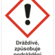 Značení nebezpečných látek a obalů - Symboly GHS s textem: Dráždivé, způsobuje podráždění zraku a pokožky