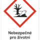 Značení nebezpečných látek a obalů - Symboly GHS s textem: "Nebezpečné pro životní prostředí"