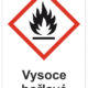Značení nebezpečných látek a obalů - Symboly GHS s textem: "Vysoce hořlavé"