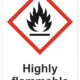 Značení nebezpečných látek a obalů - Symboly GHS s textem: "Higly flammable"