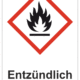 Značení nebezpečných látek a obalů - Symboly GHS s textem: "Entzündlich"