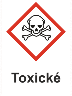 Značení nebezpečných látek a obalů - Symboly GHS s textem: "Toxické"