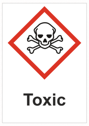 Značení nebezpečných látek a obalů - Symboly GHS s textem: "Toxic"