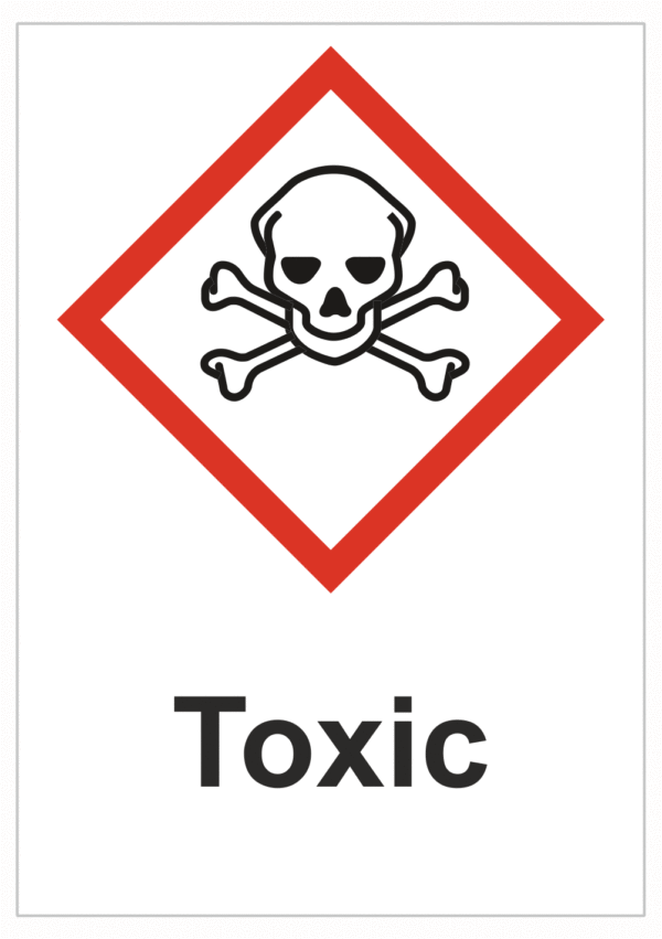 Značení nebezpečných látek a obalů - Symboly GHS s textem: "Toxic"
