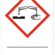 Značení nebezpečných látek a obalů - Symboly GHS s textem: Symbol Žíravé + Vlastní popis