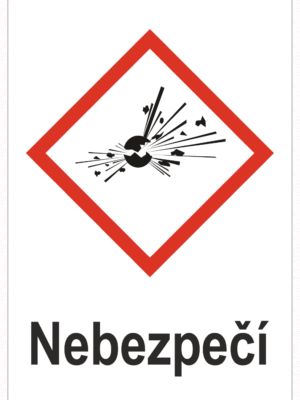 Značení nebezpečných látek a obalů - Symboly GHS Nebezpečí: Výbušné