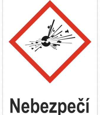 Značení nebezpečných látek a obalů - Symboly GHS Nebezpečí: Výbušné