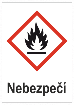 Značení nebezpečných látek a obalů - Symboly GHS Nebezpečí: Hořlavé