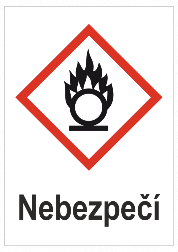 Značení nebezpečných látek a obalů - Symboly GHS Nebezpečí: Oxidující